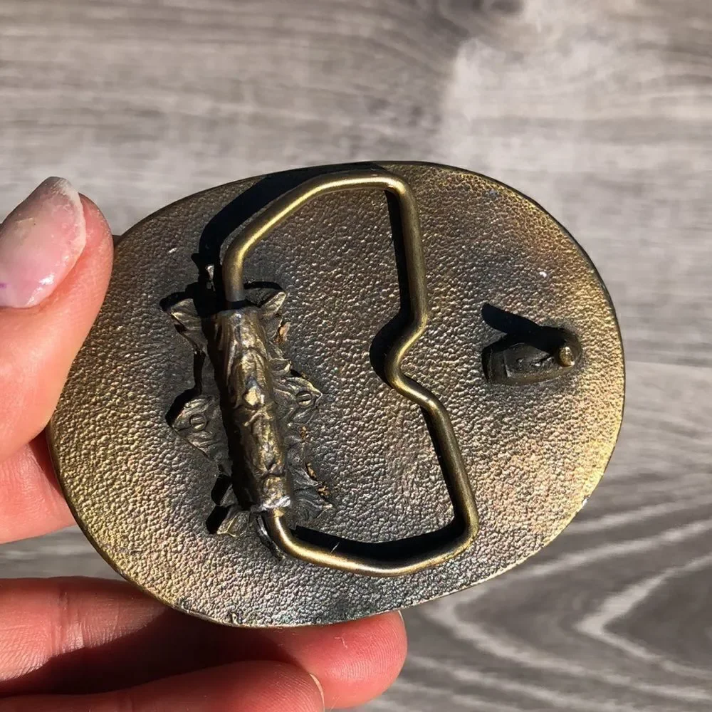 Golden Eagles NRA belt buckle